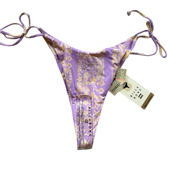 NEW BILLABONG catch the sun rev tie skmp hik bikini in multi - Picture 9 of 14